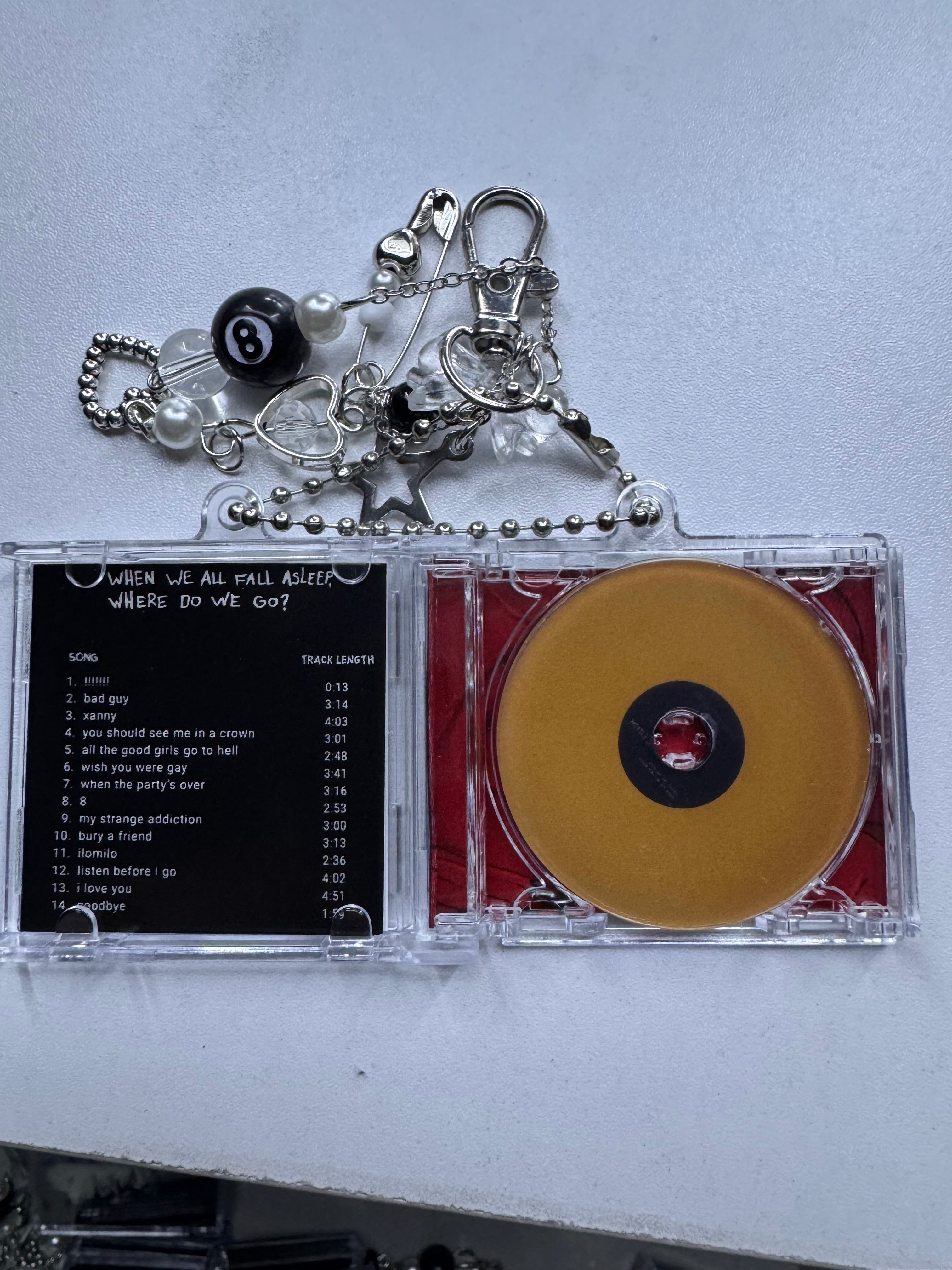 WhenWeAllFallAsleepWhereDoWeGo NFC Keychain/with charms